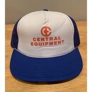 Vintage Central Equipment‎ Trucker Mesh SnapBack Ball Cap Hat Champion